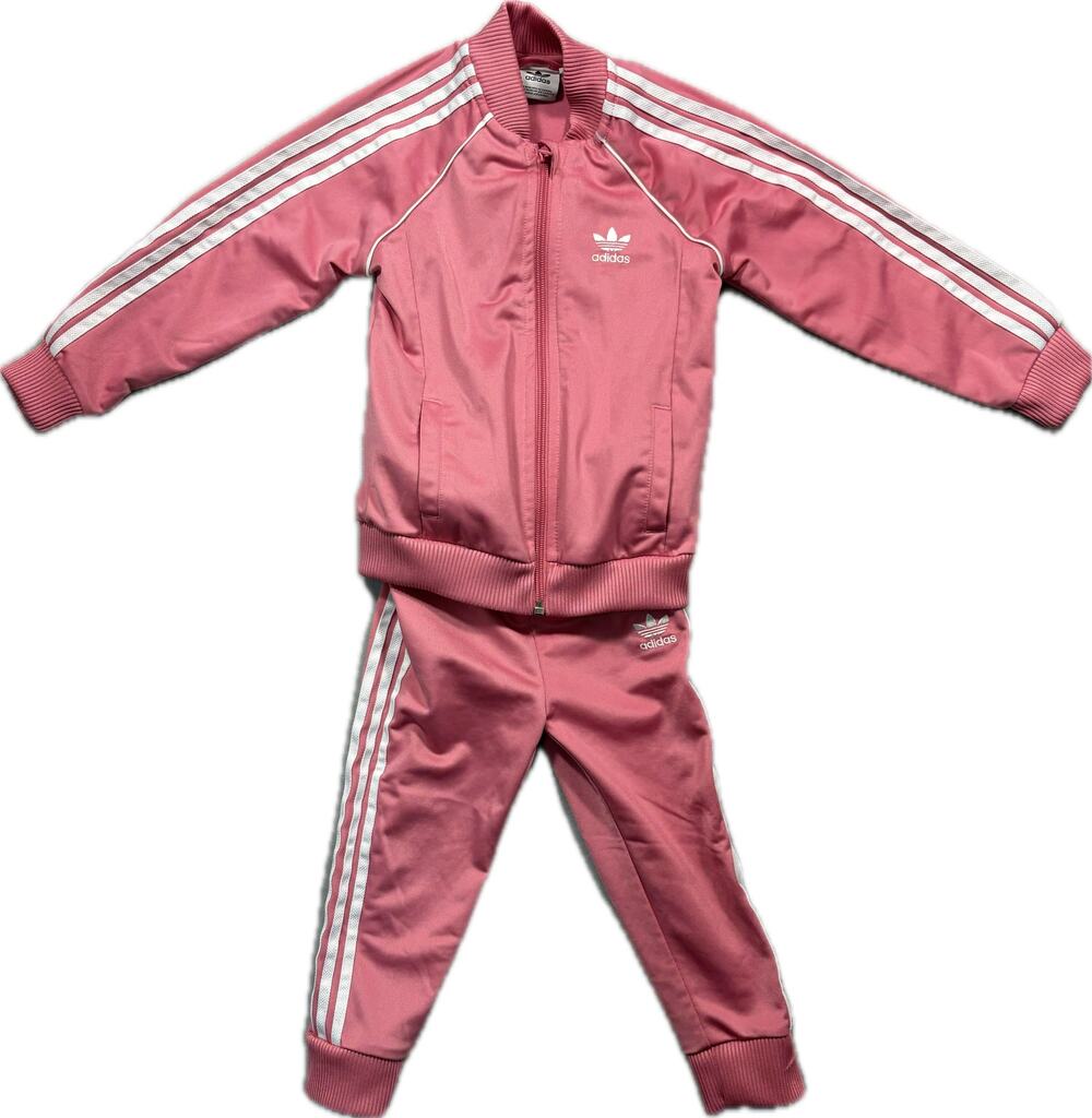 Adidas Pink 2‑Piece Track Warmup Suit Kids 2–3Y